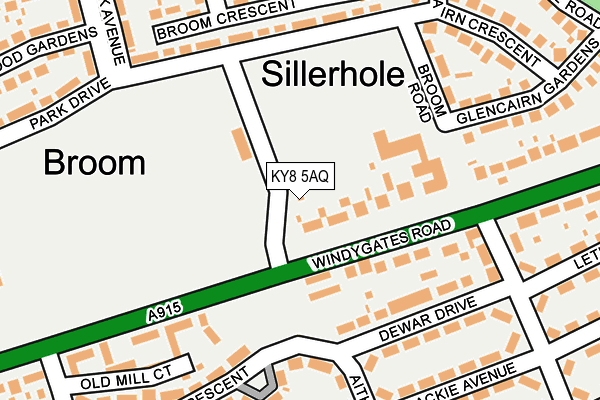 KY8 5AQ map - OS OpenMap – Local (Ordnance Survey) KY8 5AQ map - OS OpenMap – Local (Ordnance Survey)