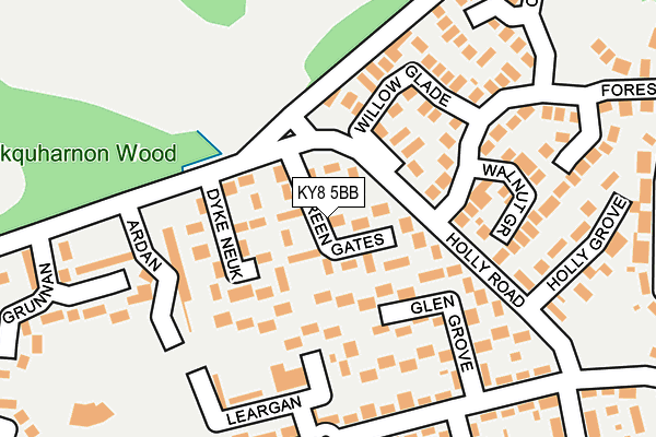 KY8 5BB map - OS OpenMap – Local (Ordnance Survey) KY8 5BB map - OS OpenMap – Local (Ordnance Survey)