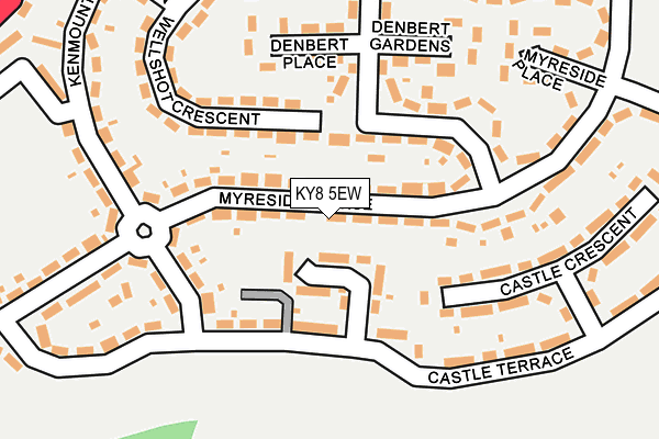 KY8 5EW map - OS OpenMap – Local (Ordnance Survey) KY8 5EW map - OS OpenMap – Local (Ordnance Survey)