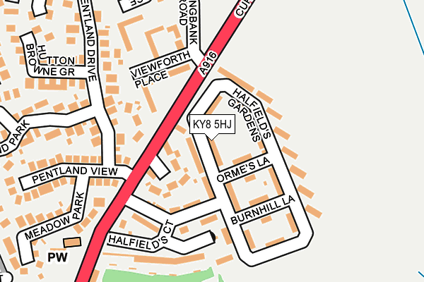 KY8 5HJ map - OS OpenMap – Local (Ordnance Survey) KY8 5HJ map - OS OpenMap – Local (Ordnance Survey)