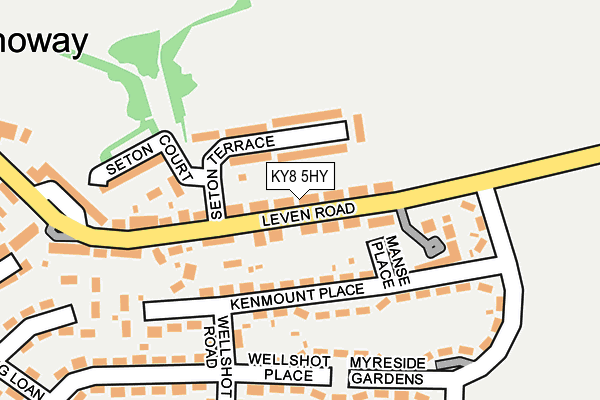 KY8 5HY map - OS OpenMap – Local (Ordnance Survey) KY8 5HY map - OS OpenMap – Local (Ordnance Survey)