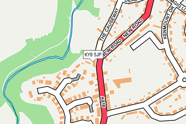 KY8 5JP map - OS OpenMap – Local (Ordnance Survey) KY8 5JP map - OS OpenMap – Local (Ordnance Survey)