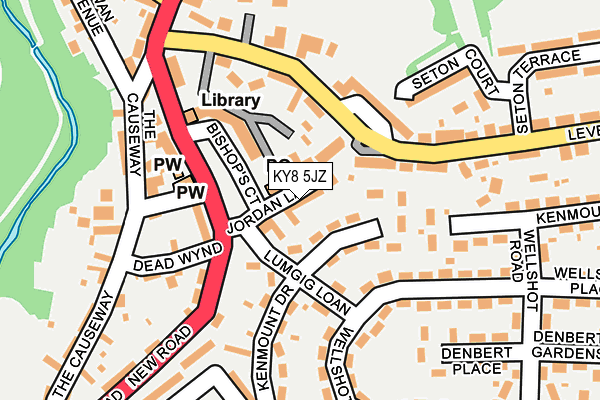 KY8 5JZ map - OS OpenMap – Local (Ordnance Survey) KY8 5JZ map - OS OpenMap – Local (Ordnance Survey)