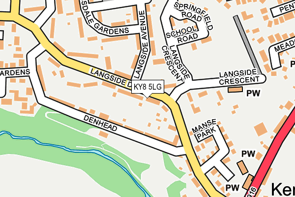KY8 5LG map - OS OpenMap – Local (Ordnance Survey) KY8 5LG map - OS OpenMap – Local (Ordnance Survey)