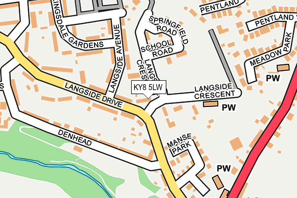 KY8 5LW map - OS OpenMap – Local (Ordnance Survey) KY8 5LW map - OS OpenMap – Local (Ordnance Survey)