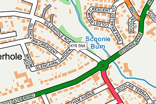 KY8 5NA map - OS OpenMap – Local (Ordnance Survey) KY8 5NA map - OS OpenMap – Local (Ordnance Survey)