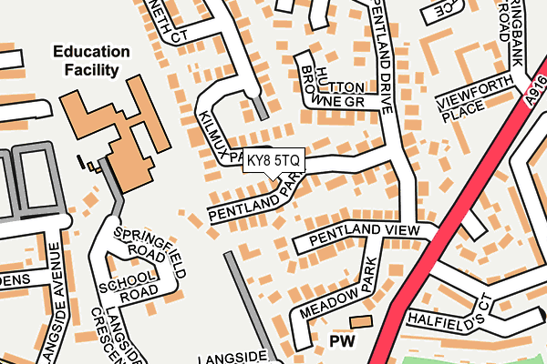 KY8 5TQ map - OS OpenMap – Local (Ordnance Survey) KY8 5TQ map - OS OpenMap – Local (Ordnance Survey)