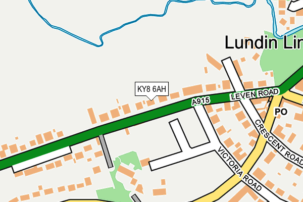 KY8 6AH map - OS OpenMap – Local (Ordnance Survey) KY8 6AH map - OS OpenMap – Local (Ordnance Survey)