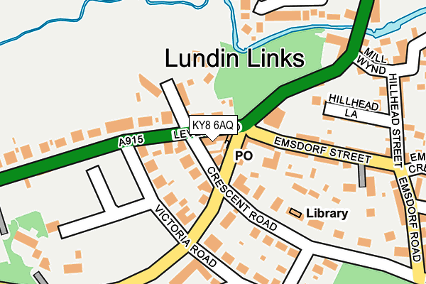 KY8 6AQ map - OS OpenMap – Local (Ordnance Survey) KY8 6AQ map - OS OpenMap – Local (Ordnance Survey)