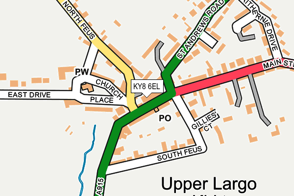 KY8 6EL map - OS OpenMap – Local (Ordnance Survey) KY8 6EL map - OS OpenMap – Local (Ordnance Survey)