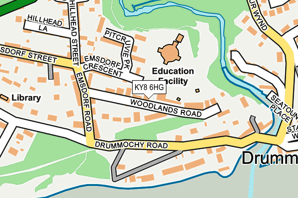 KY8 6HG map - OS OpenMap – Local (Ordnance Survey) KY8 6HG map - OS OpenMap – Local (Ordnance Survey)