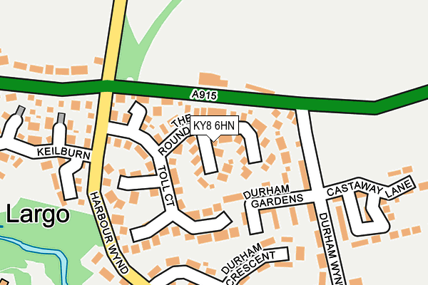 KY8 6HN map - OS OpenMap – Local (Ordnance Survey) KY8 6HN map - OS OpenMap – Local (Ordnance Survey)
