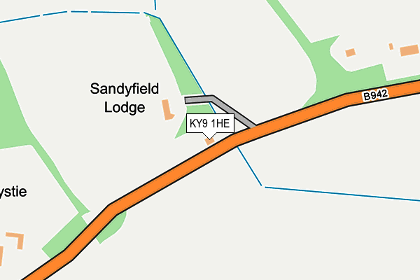 KY9 1HE map - OS OpenMap – Local (Ordnance Survey)