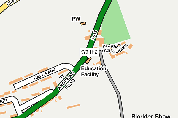 KY9 1HZ map - OS OpenMap – Local (Ordnance Survey) KY9 1HZ map - OS OpenMap – Local (Ordnance Survey)