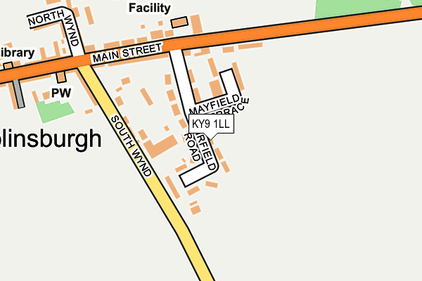 KY9 1LL map - OS OpenMap – Local (Ordnance Survey) KY9 1LL map - OS OpenMap – Local (Ordnance Survey)