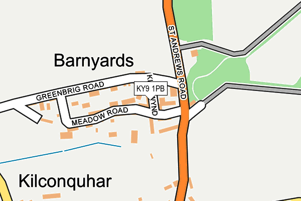 KY9 1PB map - OS OpenMap – Local (Ordnance Survey) KY9 1PB map - OS OpenMap – Local (Ordnance Survey)