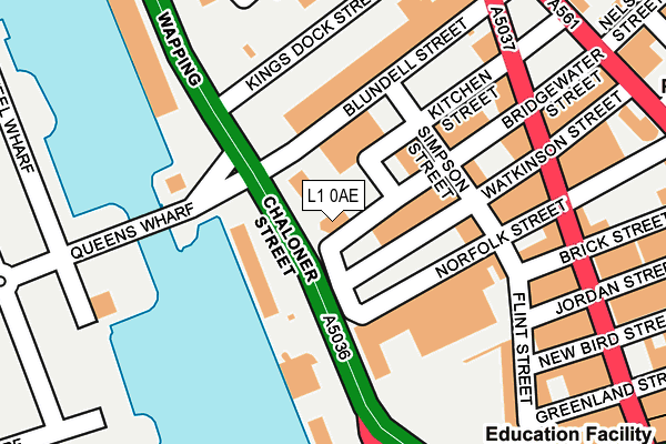 L1 0AE map - OS OpenMap – Local (Ordnance Survey) L1 0AE map - OS OpenMap – Local (Ordnance Survey)
