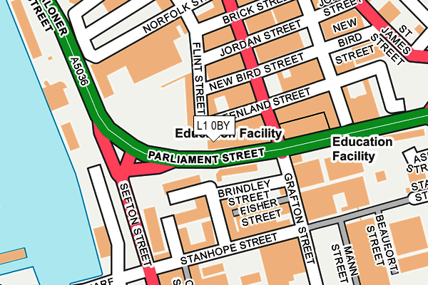 L1 0BY map - OS OpenMap – Local (Ordnance Survey) L1 0BY map - OS OpenMap – Local (Ordnance Survey)