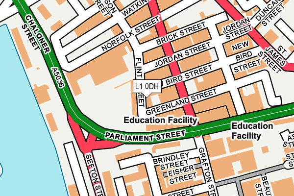L1 0DH map - OS OpenMap – Local (Ordnance Survey) L1 0DH map - OS OpenMap – Local (Ordnance Survey)