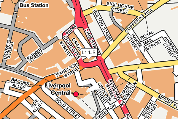L1 1JR map - OS OpenMap – Local (Ordnance Survey) L1 1JR map - OS OpenMap – Local (Ordnance Survey)