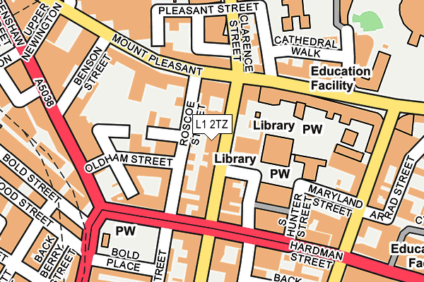 L1 2TZ map - OS OpenMap – Local (Ordnance Survey) L1 2TZ map - OS OpenMap – Local (Ordnance Survey)