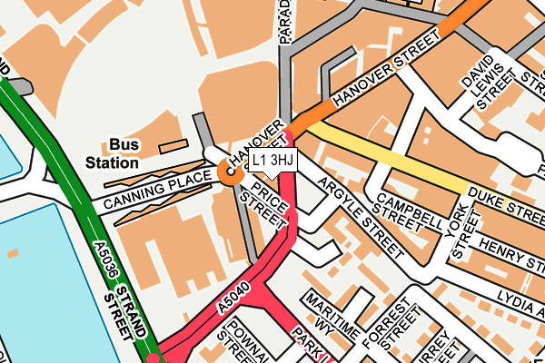 L1 3HJ map - OS OpenMap – Local (Ordnance Survey) L1 3HJ map - OS OpenMap – Local (Ordnance Survey)