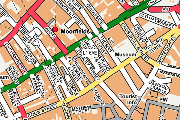 L1 6AE map - OS OpenMap – Local (Ordnance Survey) L1 6AE map - OS OpenMap – Local (Ordnance Survey)