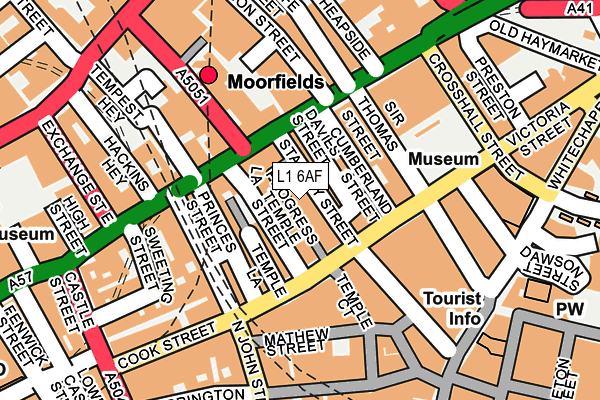 L1 6AF map - OS OpenMap – Local (Ordnance Survey) L1 6AF map - OS OpenMap – Local (Ordnance Survey)