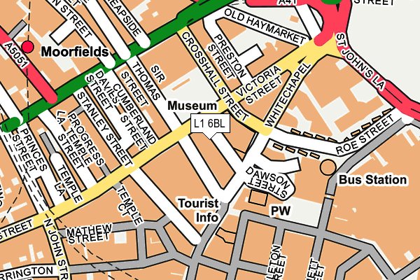L1 6BL map - OS OpenMap – Local (Ordnance Survey) L1 6BL map - OS OpenMap – Local (Ordnance Survey)