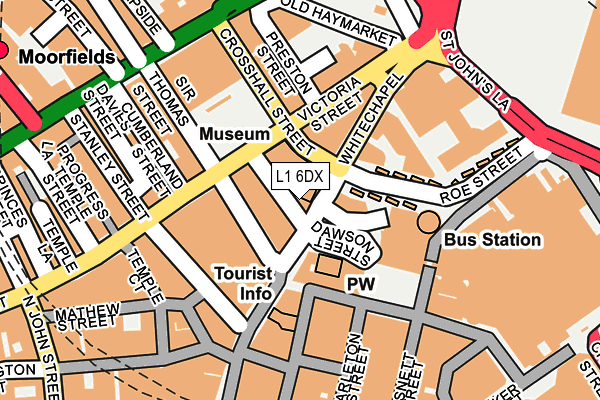 L1 6DX map - OS OpenMap – Local (Ordnance Survey) L1 6DX map - OS OpenMap – Local (Ordnance Survey)