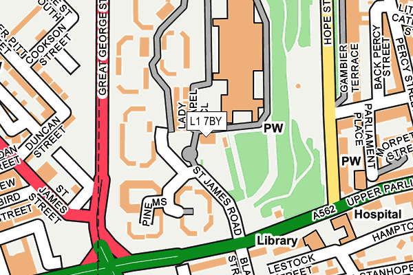 L1 7BY map - OS OpenMap – Local (Ordnance Survey) L1 7BY map - OS OpenMap – Local (Ordnance Survey)