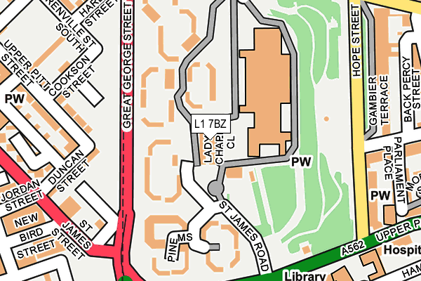 L1 7BZ map - OS OpenMap – Local (Ordnance Survey) L1 7BZ map - OS OpenMap – Local (Ordnance Survey)