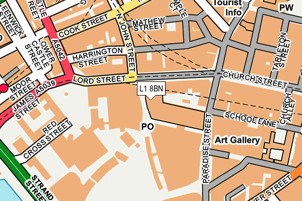 L1 8BN map - OS OpenMap – Local (Ordnance Survey) L1 8BN map - OS OpenMap – Local (Ordnance Survey)