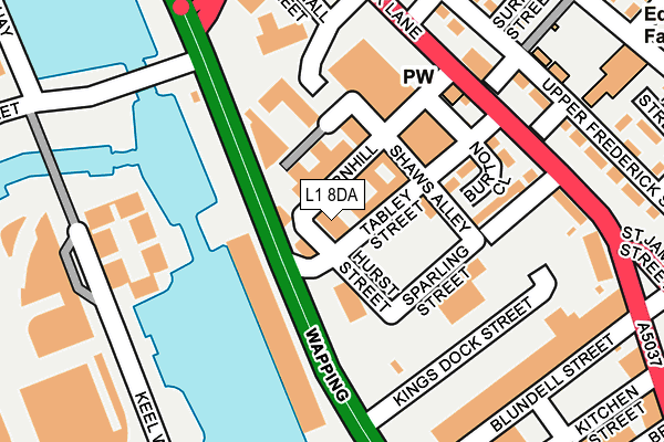 L1 8DA map - OS OpenMap – Local (Ordnance Survey) L1 8DA map - OS OpenMap – Local (Ordnance Survey)