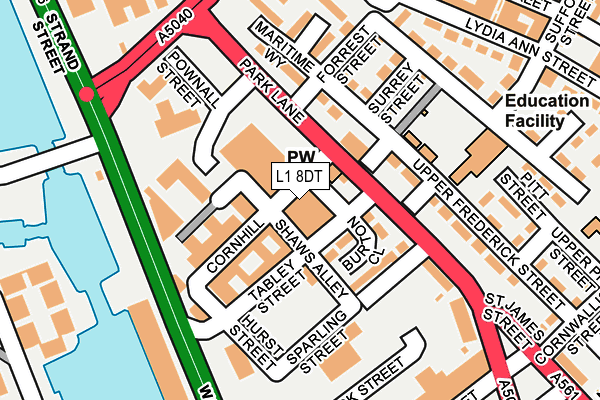 L1 8DT map - OS OpenMap – Local (Ordnance Survey) L1 8DT map - OS OpenMap – Local (Ordnance Survey)