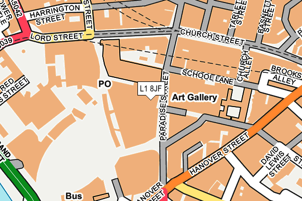 L1 8JF map - OS OpenMap – Local (Ordnance Survey) L1 8JF map - OS OpenMap – Local (Ordnance Survey)
