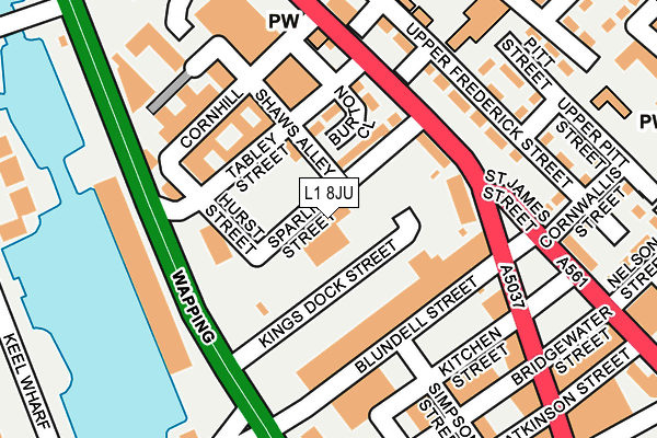 L1 8JU map - OS OpenMap – Local (Ordnance Survey) L1 8JU map - OS OpenMap – Local (Ordnance Survey)