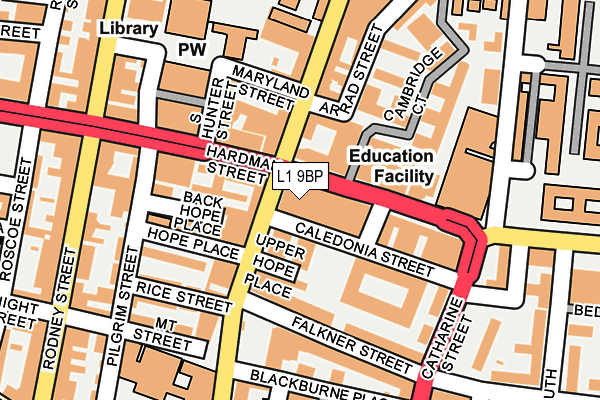 L1 9BP map - OS OpenMap – Local (Ordnance Survey) L1 9BP map - OS OpenMap – Local (Ordnance Survey)