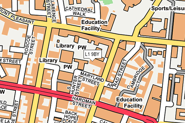 L1 9BY map - OS OpenMap – Local (Ordnance Survey) L1 9BY map - OS OpenMap – Local (Ordnance Survey)