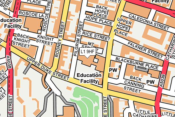 L1 9HF map - OS OpenMap – Local (Ordnance Survey) L1 9HF map - OS OpenMap – Local (Ordnance Survey)