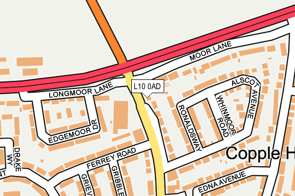 L10 0AD map - OS OpenMap – Local (Ordnance Survey) L10 0AD map - OS OpenMap – Local (Ordnance Survey)