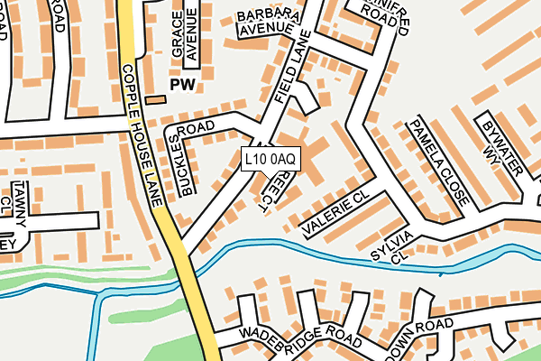 L10 0AQ map - OS OpenMap – Local (Ordnance Survey) L10 0AQ map - OS OpenMap – Local (Ordnance Survey)