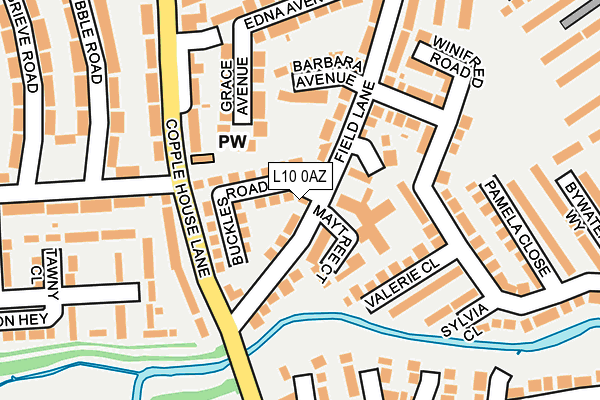 L10 0AZ map - OS OpenMap – Local (Ordnance Survey) L10 0AZ map - OS OpenMap – Local (Ordnance Survey)