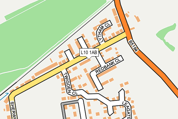 L10 1AB map - OS OpenMap – Local (Ordnance Survey) L10 1AB map - OS OpenMap – Local (Ordnance Survey)