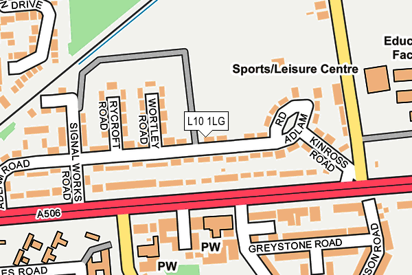L10 1LG map - OS OpenMap – Local (Ordnance Survey) L10 1LG map - OS OpenMap – Local (Ordnance Survey)