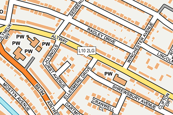 L10 2LG map - OS OpenMap – Local (Ordnance Survey) L10 2LG map - OS OpenMap – Local (Ordnance Survey)