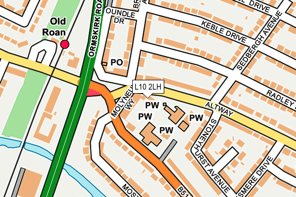 L10 2LH map - OS OpenMap – Local (Ordnance Survey) L10 2LH map - OS OpenMap – Local (Ordnance Survey)