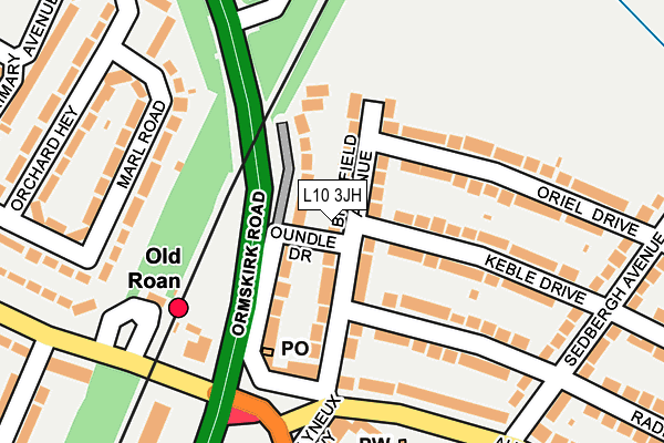 L10 3JH map - OS OpenMap – Local (Ordnance Survey) L10 3JH map - OS OpenMap – Local (Ordnance Survey)
