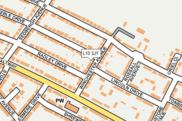 L10 3JY map - OS OpenMap – Local (Ordnance Survey) L10 3JY map - OS OpenMap – Local (Ordnance Survey)