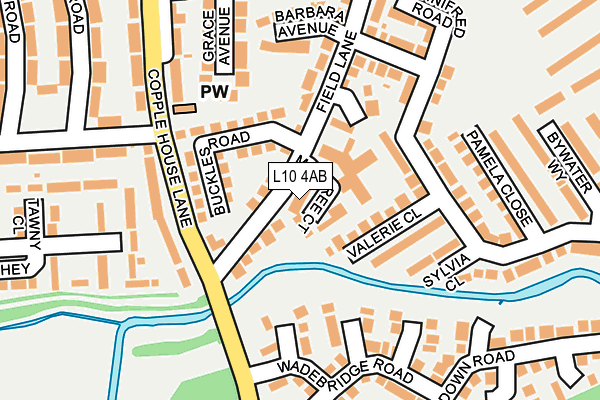 L10 4AB map - OS OpenMap – Local (Ordnance Survey) L10 4AB map - OS OpenMap – Local (Ordnance Survey)